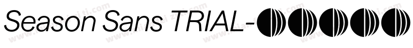 Season Sans TRIAL字体转换